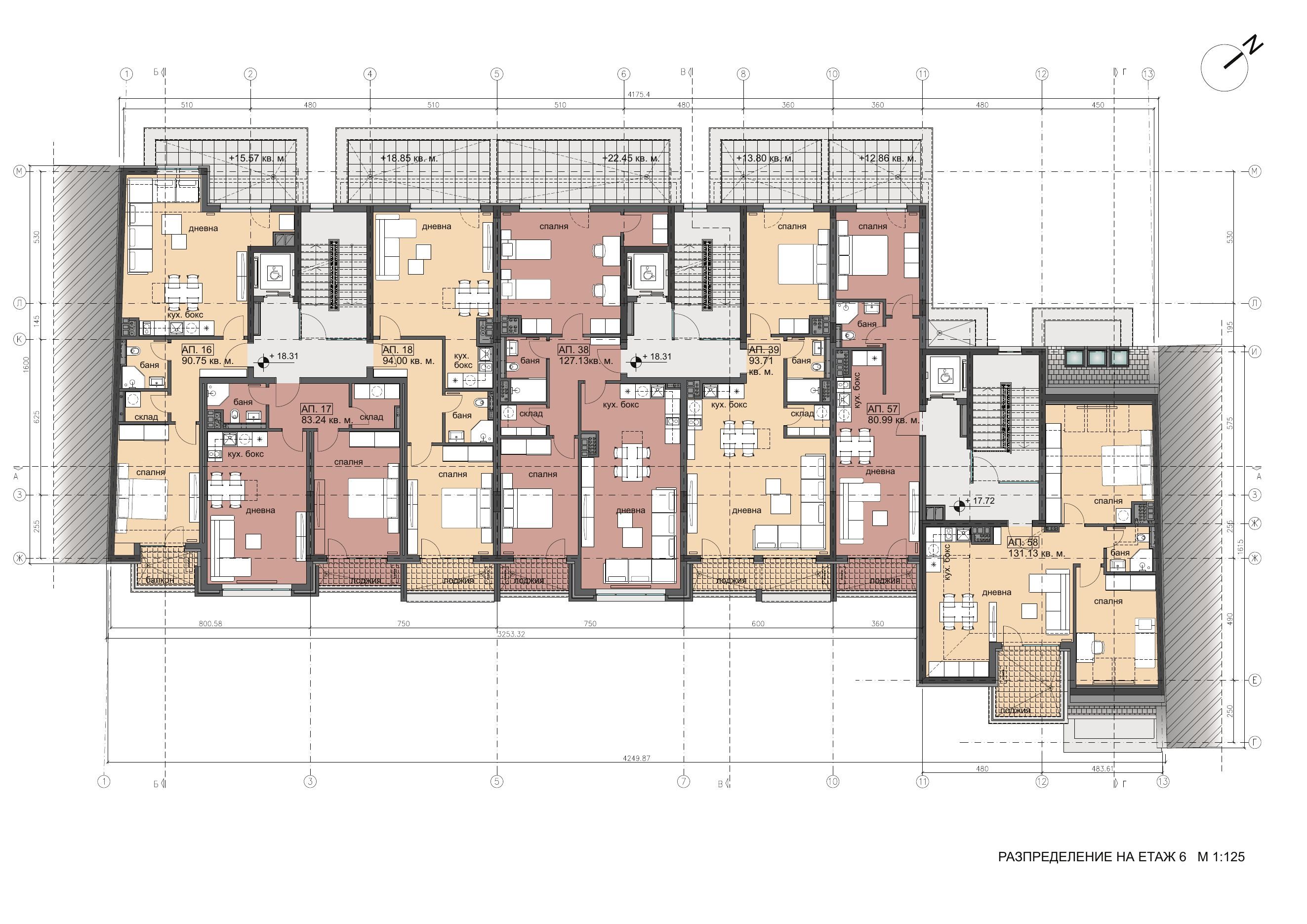 Sample apartment layout
