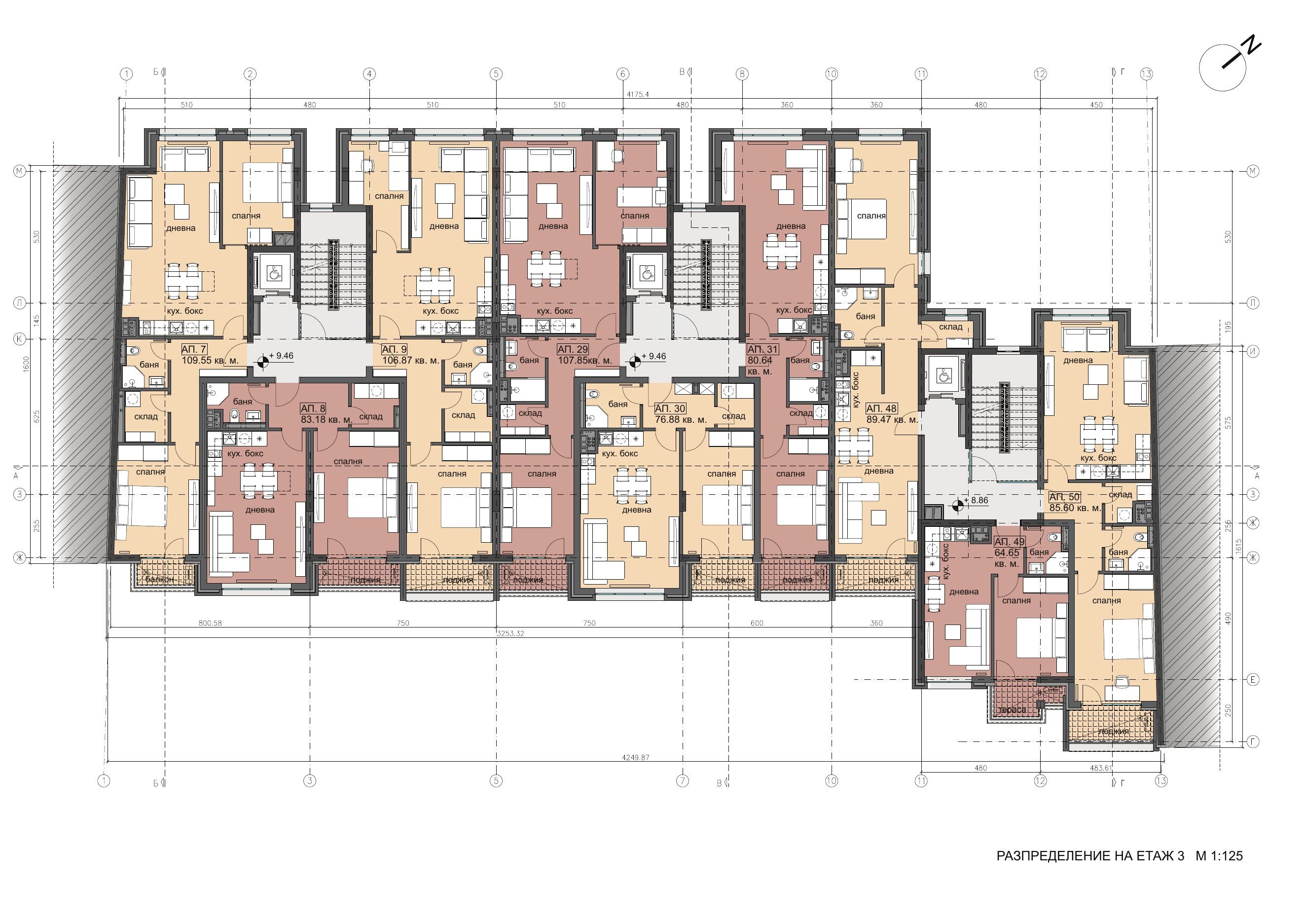 Sample apartment layout